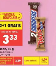Baton, 75 g Snickers, Twix