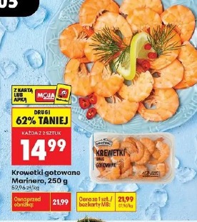 Krewetki gotowane Marinero, 250g