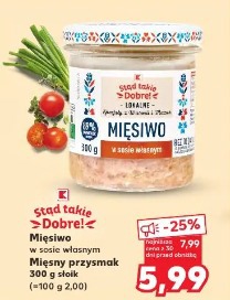 Stąd takie Dobre! Mięsiwo w sosie własnym Mięsny przysmak