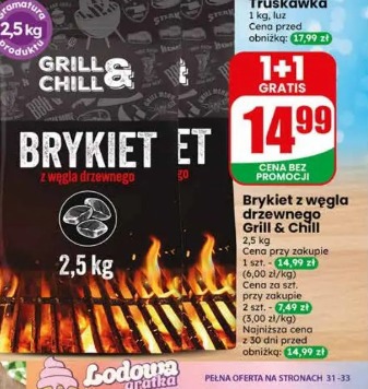 Brykiet z węgla drzewnego Grill & Chill