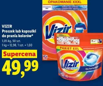 VIZIR Proszek lub kapsułki do prania kolorów