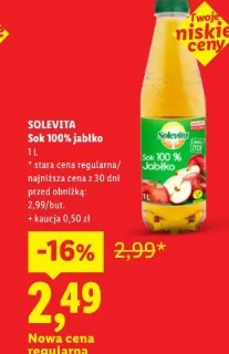 Solevita sok 100% jabłko
