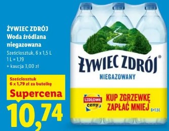 Woda źródlana niegazowana ŻYWIEC ZDRÓJ