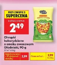 Chrupki kukurydziane o smaku owocowym Głodniaki