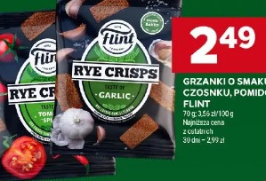 Grzanki o smaku czosnku, pomidora Flint