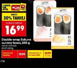 Double wrap Sakura surowy łosoś