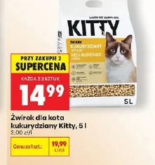 Żwirek dla kota kukurydziany Kitty