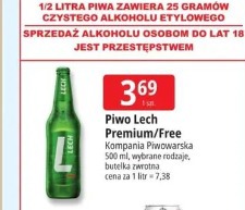 Piwo Lech Premium/Free Kompania Piwowarska