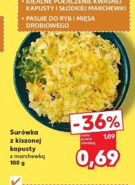 Surówka z kiszonej kapusty z marchewką