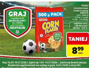 Płatki śniadaniowe Corn Flakes Nestle