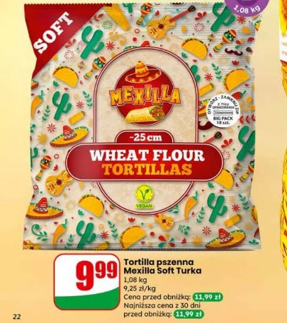Tortilla pszenna Mexilla Soft Turka