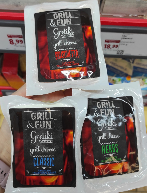 Grill & Fun Gretiki grill cheese bruschetta, classic, herbs