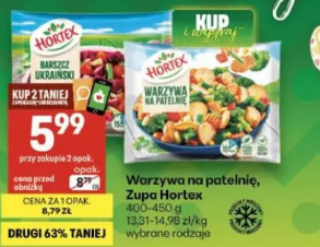 Warzywa na patelnię, zupa  Hortex