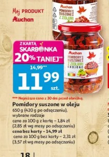 Pomidory suszone w oleju Auchan