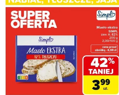 Masło ekstra Simpl