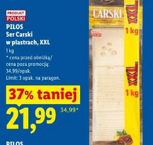 Pilos Ser Carski w plastrach, XXL