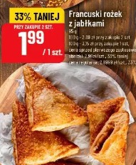 Francuski rożek z jabłkami