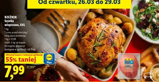 RZEŹNIK Szynka wieprzowa, XXL