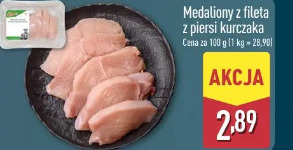 Medaliony z fileta z piersi kurczaka