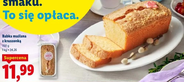Babka maślana z kruszonką
