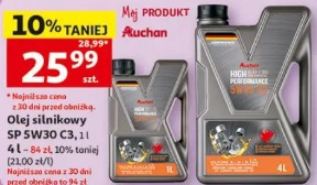 Olej silnikowy 5W30 C3 Auchan