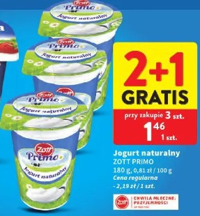Jogurt naturalny Zott Primo