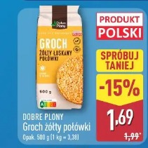 Dobre Plony Groch żółty połówki