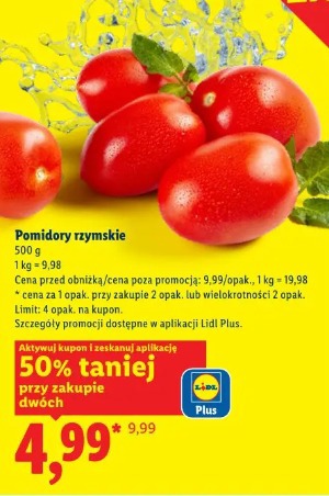 Pomidory rzymskie 500g