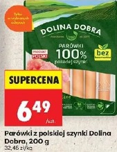 Parówki z polskiej szynki Dolina Dobra