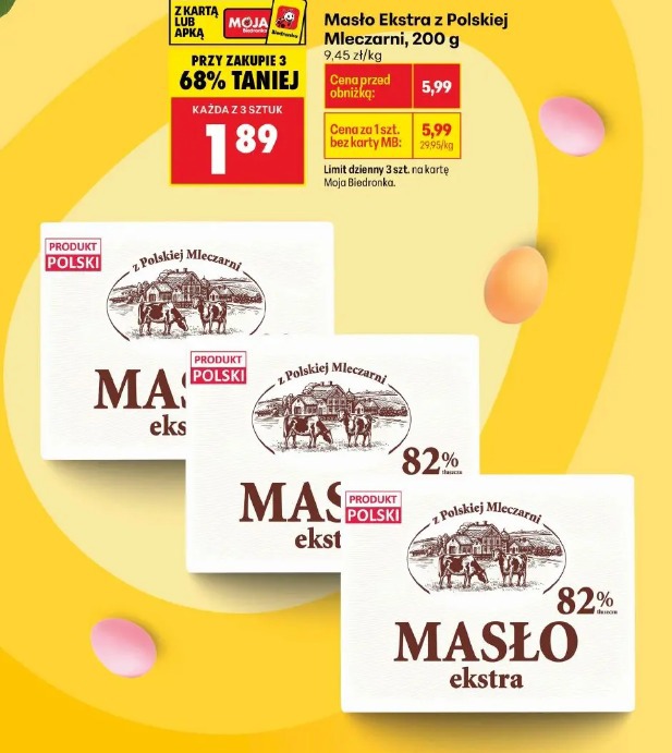 Masło Ekstra z Polskiej Mleczarni