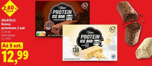 Gelatelli Batony proteinowe, 5-pak
