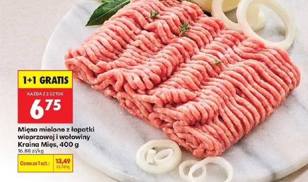 Mięso mielone z łopatki wieprzowej i wołowiny Kraina Mięs