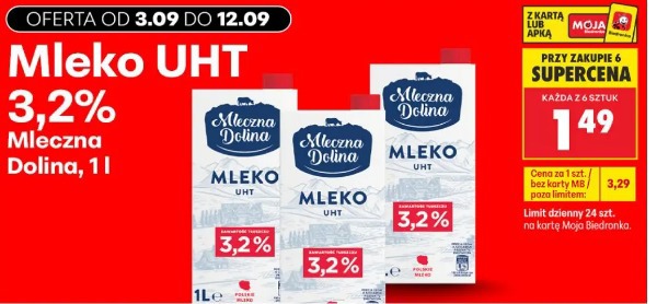Mleko UHT 3,2% Mleczna Dolina