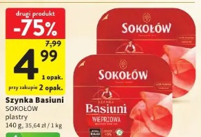 Szynka Basiuni Sokołów plastry