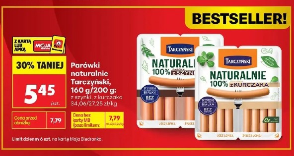 Parówki naturalnie Tarczyński