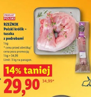 RZEŹNIK Polski królik – tuszka z podrobami