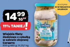 Wiejskie filety śledziowe z cebulką w zalewie olejowej Corsarro