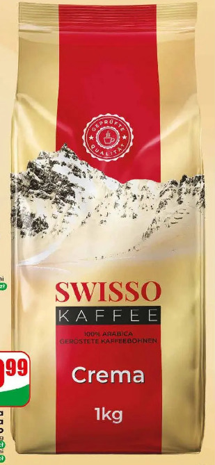 Kawa ziarnista Kaffee Crema Swisso