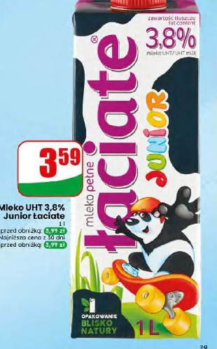 Mleko UHT 3,8% Junior Łaciate