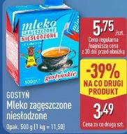 Gostyń Mleko zagęszczone niesłodzone