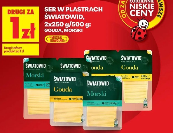 Ser w plastrach Światowid gouda, morski