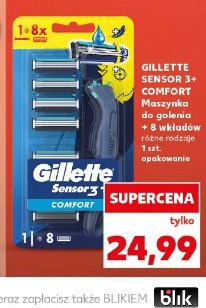 Gillette Sensor 3+ Comfort Maszynka do golenia + wkłady