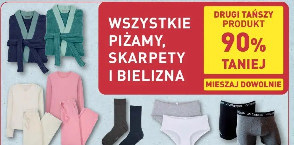 Wszystkie piżamy, skarpety i bielizna