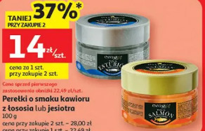 Peretki o smaku kawioru z łososia lub jesiotra Caviar Club