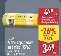 Folia Worki zapachowe na śmieci 35/60 l