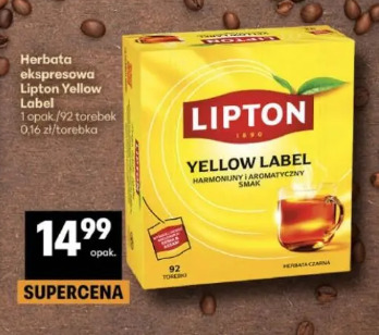 Herbata ekspresowa Lipton Yellow Label