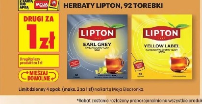 Herbaty Lipton, 92 torebki