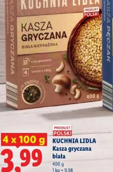 Kuchnia Lidla Kasza gryczana biała