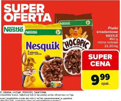 Płatki śniadaniowe NESTLÉ
