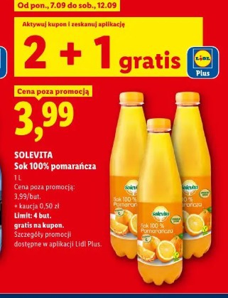 Solevita Sok 100% pomarańcza
